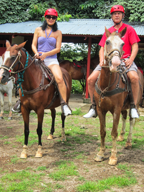An image from Costa Rica horse back riding